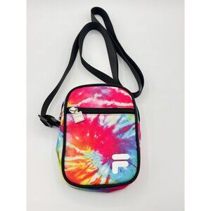 Fila Tie Dye Shoulder Bag Cross Body Bag Mini Fitness Sports Casual Gym Multicol